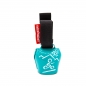 Mobile Preview: swisstrailbell® turquoise "Biker weiss" 